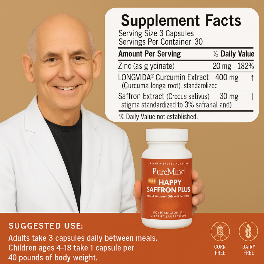 Happy Saffron+ by Dr.Daniel Amen